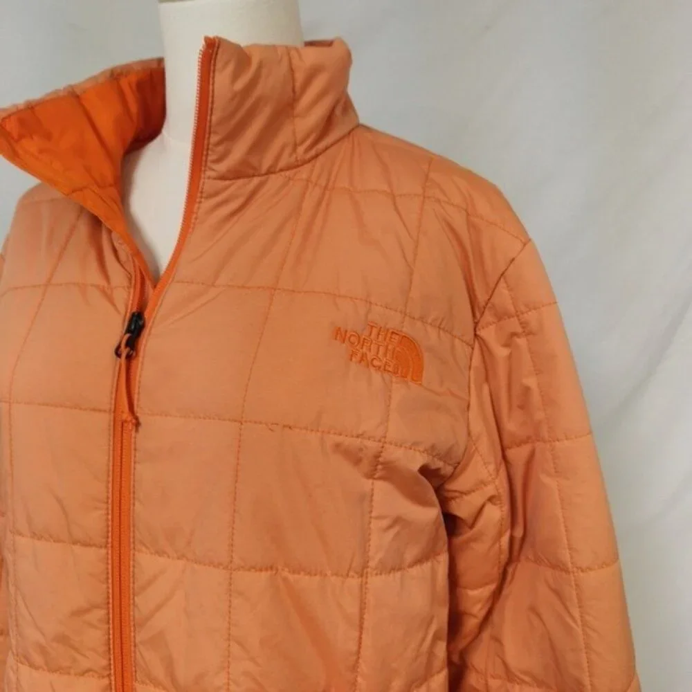 Men's The North Face Quilted Jacket Light Orange Sz. Small